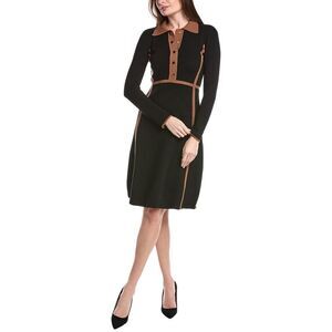 T Tahari Womens  Sweaterdress, Black